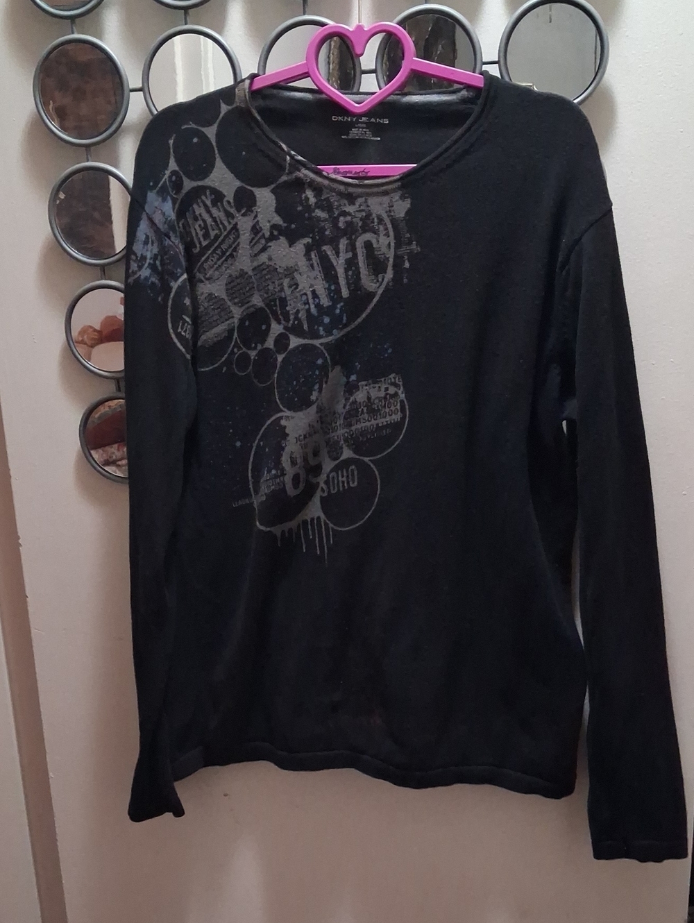 DKNY BLACK & GRAY Sweater